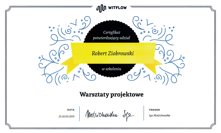 Certyfikat Iga Mościchowska